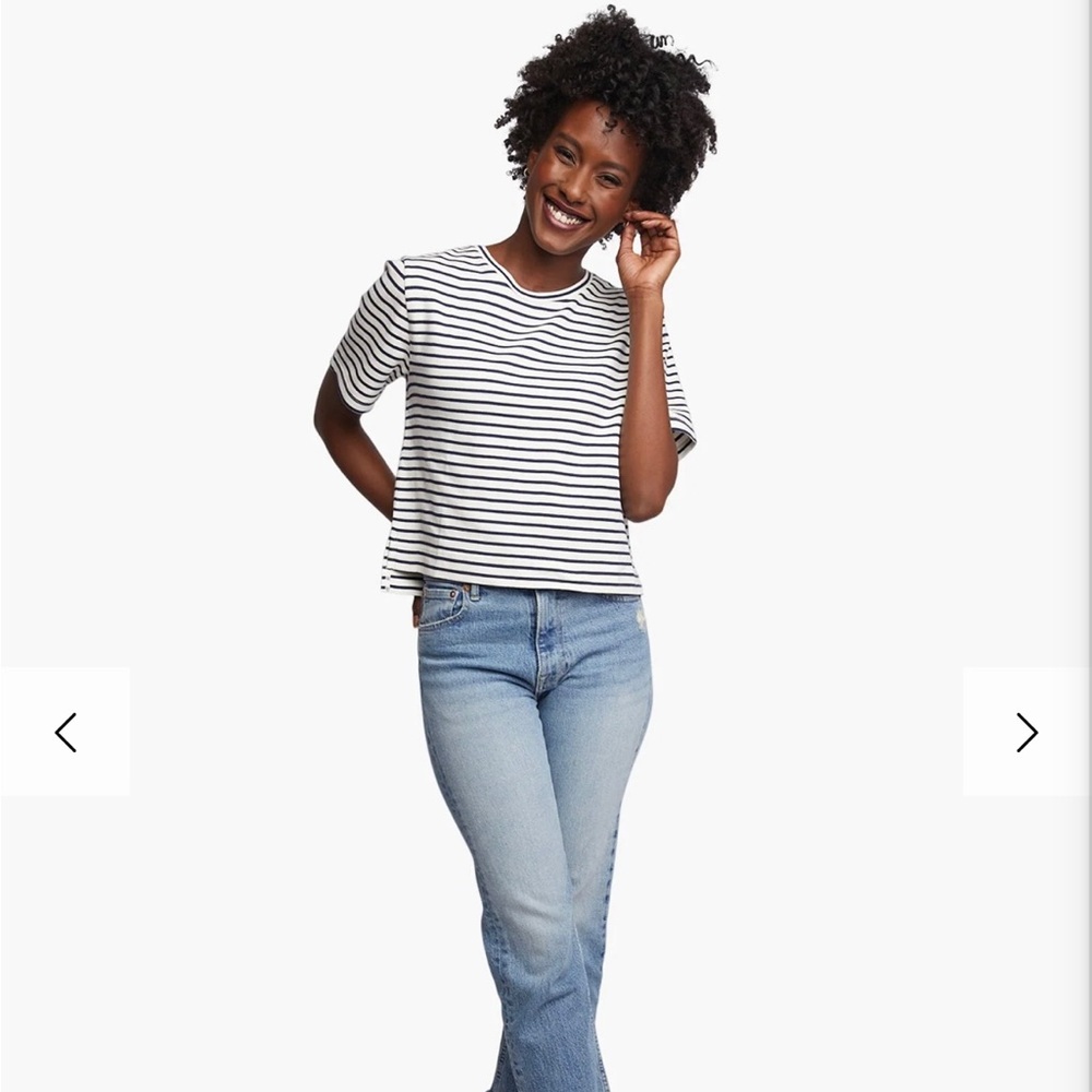 ABLE Maria Boxy Tee Size Small